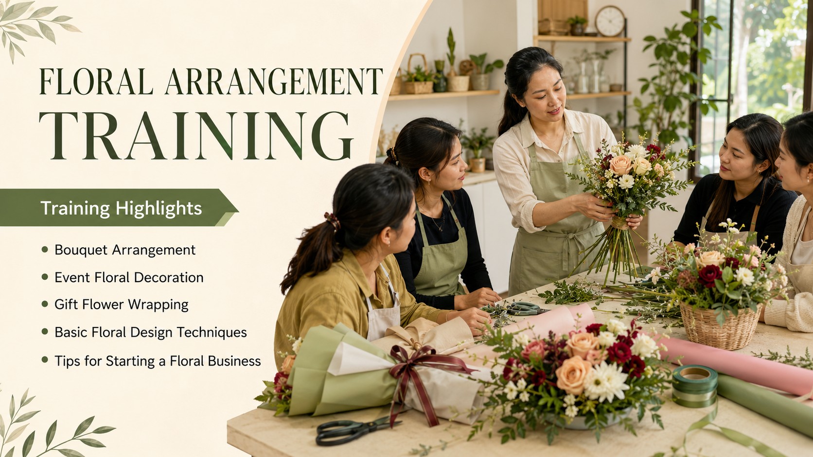 kabc floral arrangement training